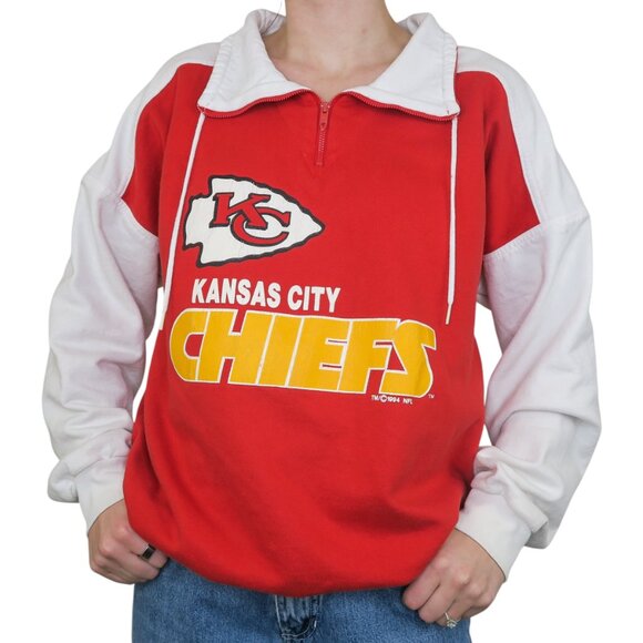 Vintage 90s Kansas City Chiefs Sweatshirt - Picture 1 of 14